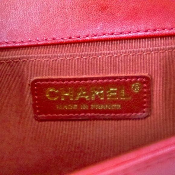 Chanel Boy Bag Red With Gold Hardware - Picture 9 of 10